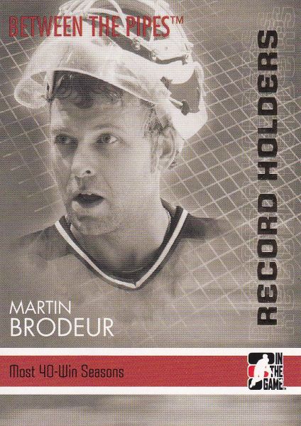 insert karta MARTIN BRODEUR 06-07 BTP Record Holders číslo 149